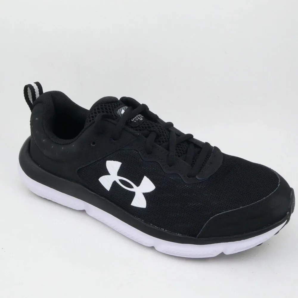 Under Armour Women’s US 8.5 Charged Assert 10 Athletic Shoes Sonar Black White